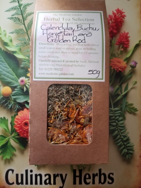 Kidney Blend Herbal Tea – Calendula, Buchu, Horsetail & Golden Rod (50g)